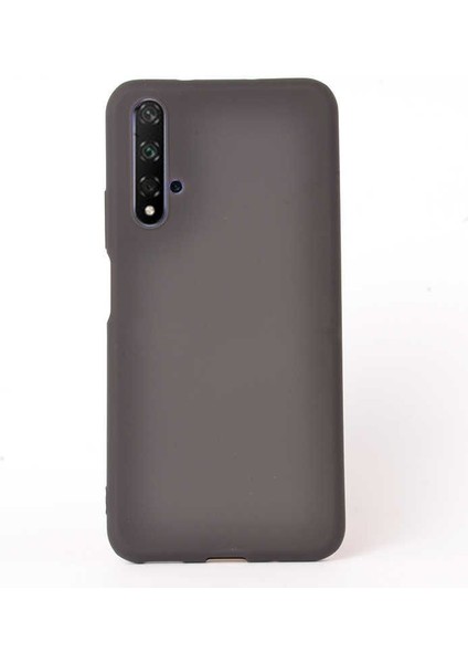 Huawei Nova 5t Kılıf Premier Silikon Esnek Arka Koruma Siyah
