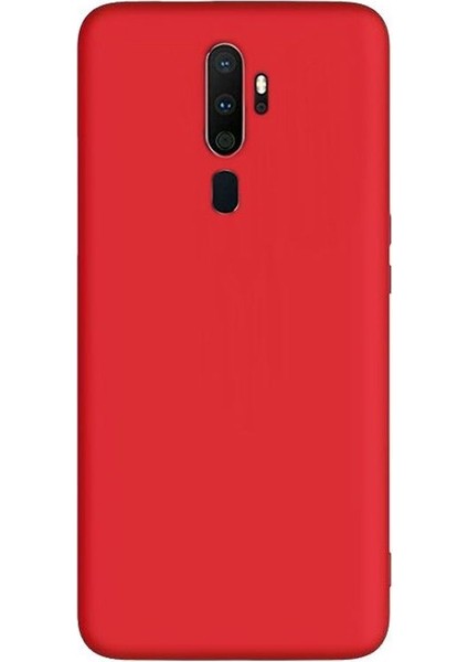 Oppo A5 2020 Kılıf Premier Silikon Esnek Arka Koruma Kırmızı