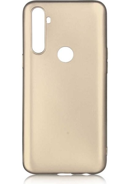 Realme C3 Kılıf Premier Silikon Esnek Koruma Gold