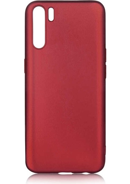 Oppo A91 Kılıf Premier Silikon Esnek Koruma Mürdüm