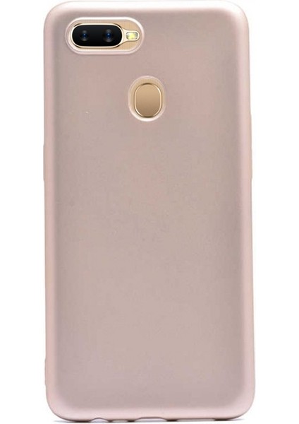 Oppo A12 Kılıf Premier Silikon Esnek Koruma Gold