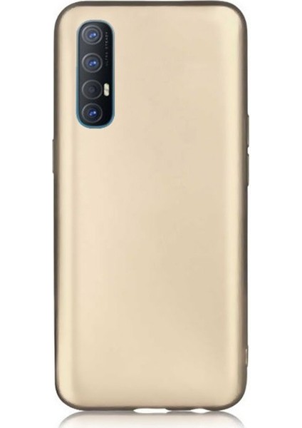 Oppo Reno 3 Pro Kılıf Premier Silikon Esnek Koruma Gold