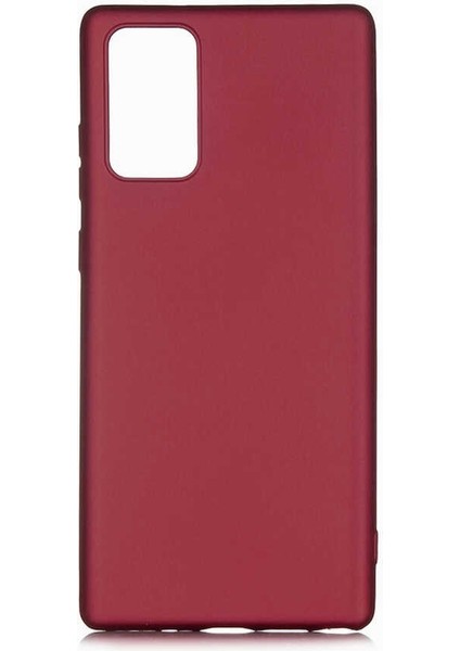 Samsung Galaxy Note 20 Kılıf Premier Silikon Esnek Koruma Mürdüm