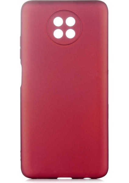 Xiaomi Redmi Note 9t Kılıf Mat Soft Premier Silikon Mürdüm