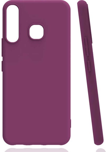 Infinix Hot 8 Kılıf Renkli Korumalı Premier Mat Silikon Mor