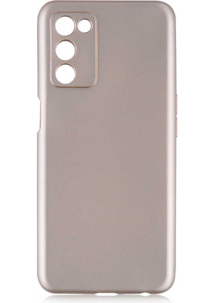 Oppo A55 Kılıf Renkli Korumalı Premier Mat Silikon Gold