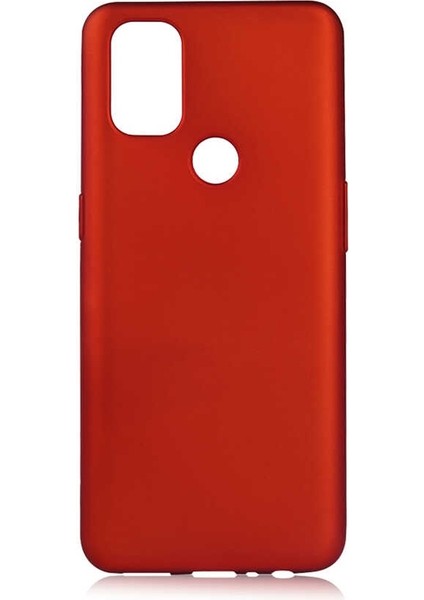 Oneplus Nord N10 5g Kılıf Mat Soft Premier Silikon Kırmızı