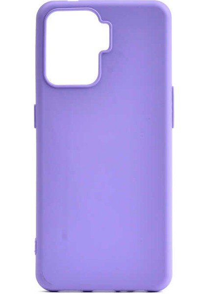 Oppo Reno 5 Lite Kılıf Premier Mat Soft Silikon Mor