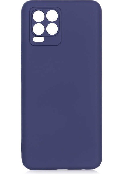 Realme 8 Pro Kılıf Renkli Kamera Korumalı Premier Mat Silikon Lacivert