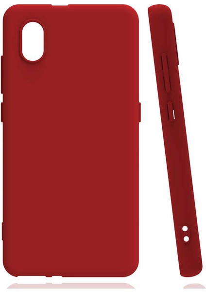 Tcl L7 Kılıf Renkli Korumalı Premier Mat Silikon Kırmızı