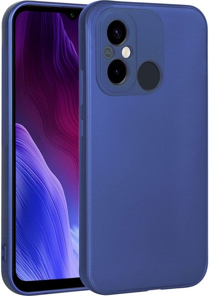 Xiaomi Poco C55 Kılıf Premier Mat Silikon Renkli Lüx Korumalı Mavi