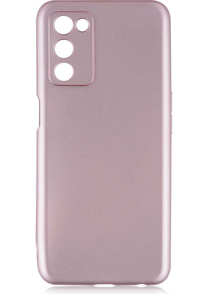 Oppo A55 Kılıf Renkli Korumalı Premier Mat Silikon Bronz