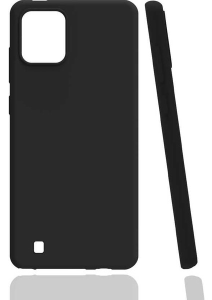 Realme C11 2021 Kılıf Renkli Lüx Korumalı Premier Mat Silikon Siyah