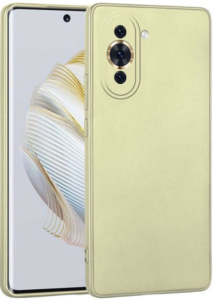 Huawei Nova 10 Pro Kılıf Premier Mat Silikon Renkli Lüx Korumalı Gold