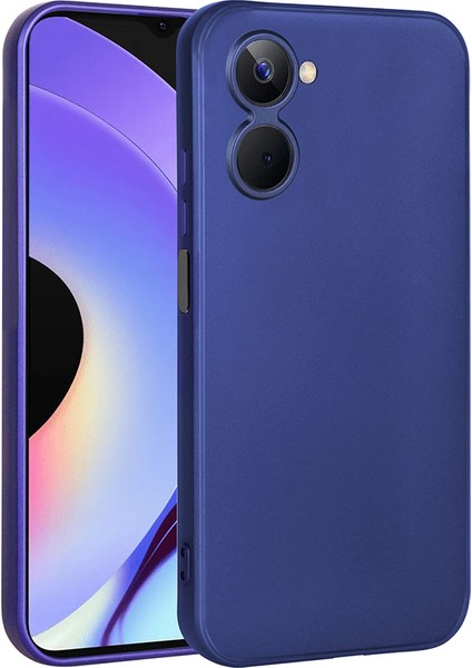 Realme 10 4g Kılıf Premier Silikon Esnek Koruma Mavi