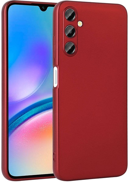Samsung Galaxy A05S Kılıf Premier Kamera Korumalı Mat Silikon Kırmızı