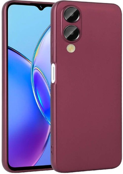 Vivo Y17S Kılıf Lüx Renkli Premier Kamera Korumalı Mat Silikon Mürdüm