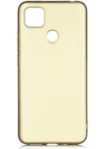 Xiaomi Redmi 10A Kılıf Kamera Korumalı Premier Mat Silikon Gold