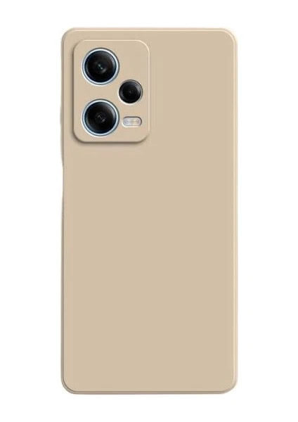 Xiaomi Poco X5 5g Kılıf Kamera Korumalı Premier Mat Silikon Gold