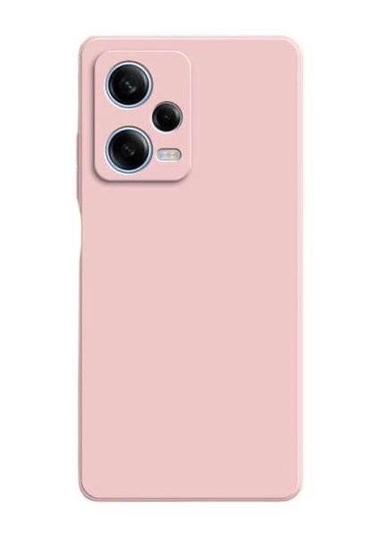 Xiaomi Poco X5 5g Kılıf Kamera Korumalı Premier Mat Silikon Rose Gold