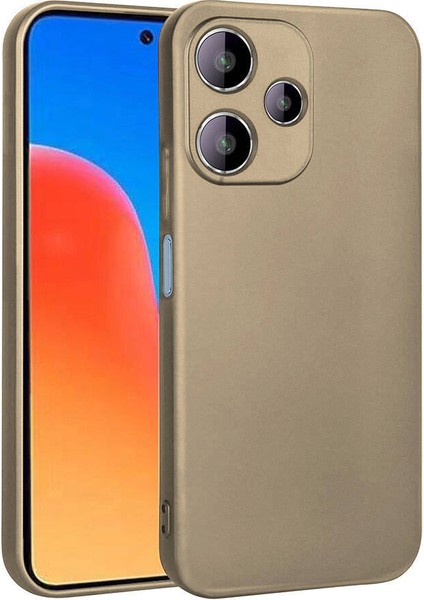 Xiaomi Redmi 12 5g Kılıf Premier Kamera Korumalı Mat Silikon Gold