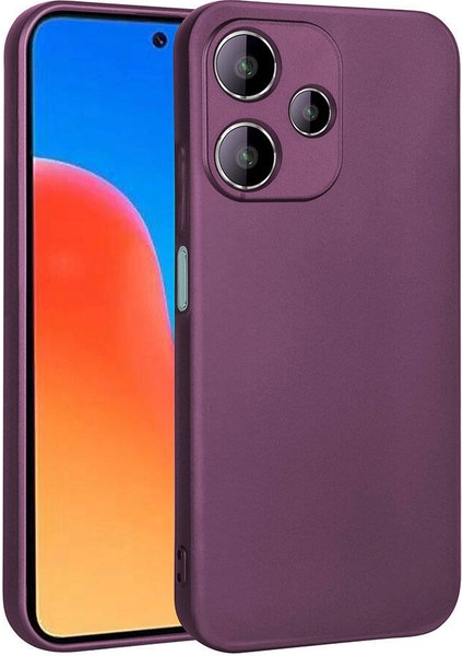 Xiaomi Redmi 12 5g Kılıf Premier Kamera Korumalı Mat Silikon Mürdüm