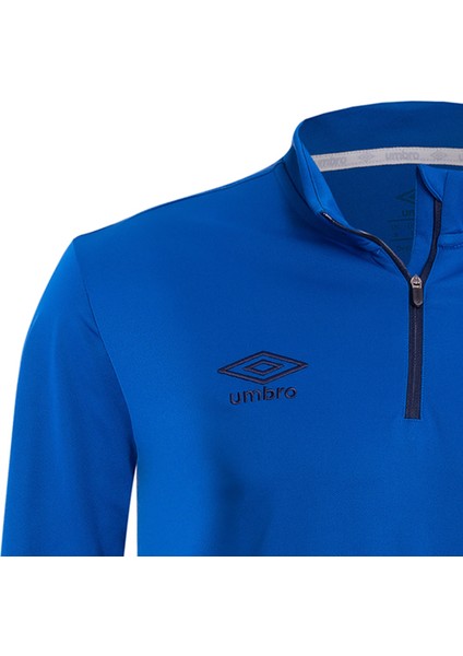 Saks Yarım Fermuarlı Eşofman Üst Tc-0120 Umbro Deer Training Sweat Sax - Erkek Saks Sweat Yarım Fermuarlı Üst