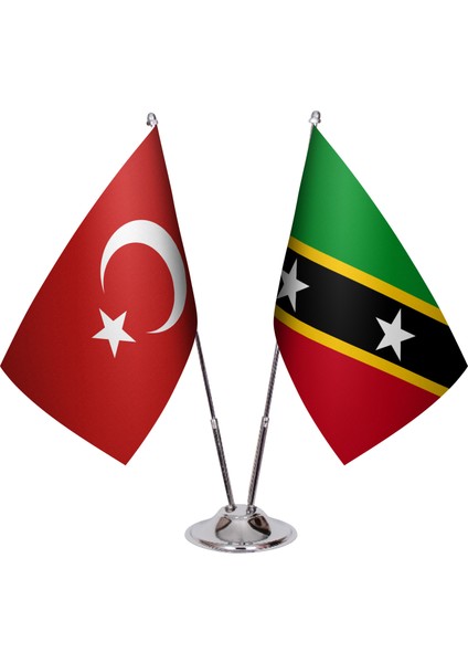 Saint Kitts ve Nevis Ikili Masa Bayrağı
