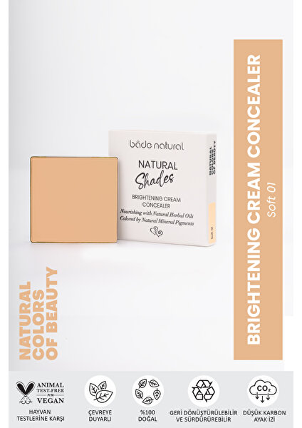 Bade Natural Concealer Soft 01 %100 Doğal