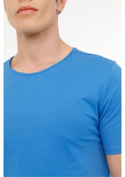 Kınetıx A10153312708010 4m M-SN234 Bsc Raw Edge 4fx Saks Erkek T-Shirt
