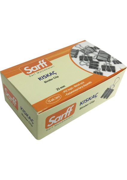 Sarff 25MM Kıskaç 12'li Kutu