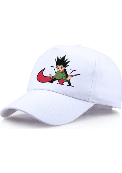 Hunter x Hunter Gon Minimal Logo Beyaz Şapka