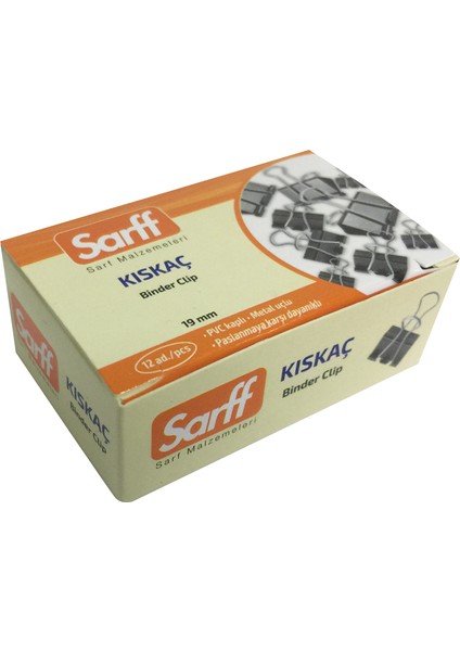 Sarff 19MM Kıskaç 12'li Kutu fiyatları