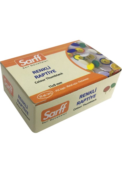 Sarff Renkli Raptiye 10'lu Kutu fiyatları