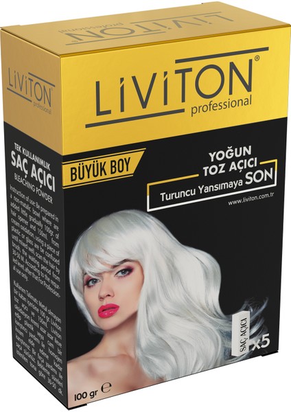 Professional Tek Kullanımlık Yoğun Toz Açıcı Set ( 100GR Toz Açıcı + 150ML Oksidan )
