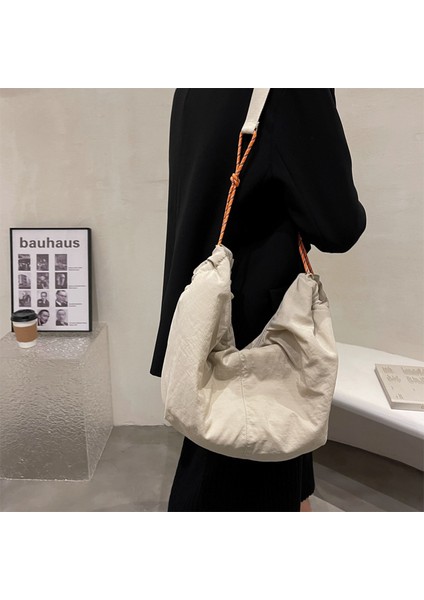 Rahat Omuz Çantası Öğrenci Büyük Kapasiteli Düz Renk Crossbody Çanta (Yurt Dışından) indirimleri