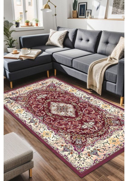 Jesse Vintage Kadife Yıkanabilir Kaymaz Pamuk Tabanlı Salon Halısı fiyatları