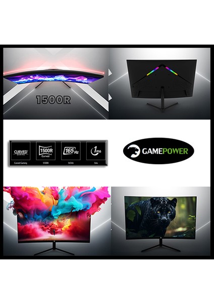 GPR27 Ryzen 5 3600 32GB 512GB Ssd+1tb HDD GTX1050TI 23.6" 165Hz Oyuncu Masaüstü Bilgisayar
