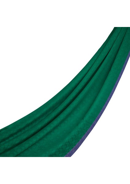 Ipekevi Dört Mevsim Monogram Desen Şal 04356-ZÜMRÜT Yeşili