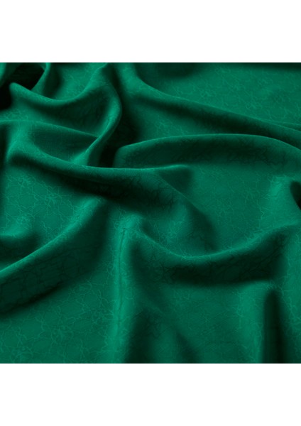 Ipekevi Dört Mevsim Monogram Desen Şal 04356-ZÜMRÜT Yeşili modelleri