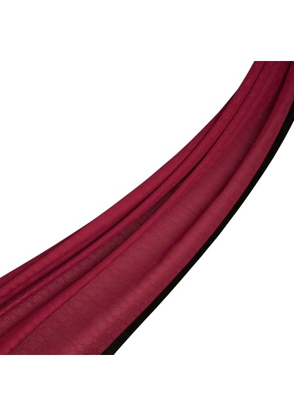 Ipekevi Dört Mevsim Monogram Desen Şal 04356-BORDO