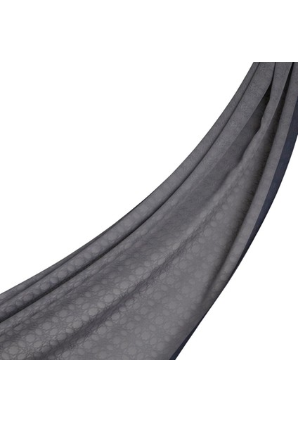 Ipekevi Dört Mevsim Monogram Desen Şal 04356-GRI