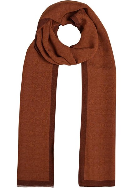 Ipekevi Dört Mevsim Monogram Desen Şal 04356-KIREMIT fiyatları