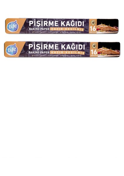 Kesilmiş Pişirme Kağıdı 16 Lı 2’li Paket