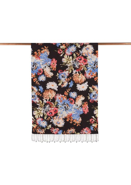 Ipekevi Kasımpatı Desenli Ipek Şal 04216-YENI Siyah fiyatları