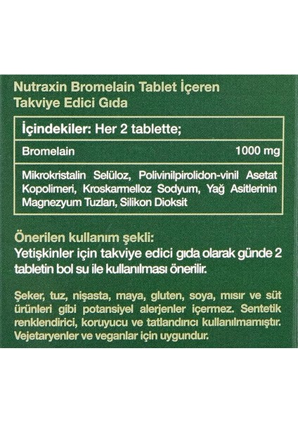 Bromelain 500 mg 60 Tablet