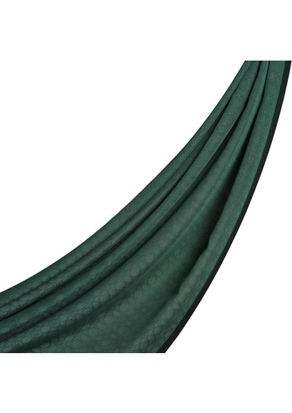 Ipekevi Dört Mevsim Monogram Desen Şal 04356-ÇAM Yeşili