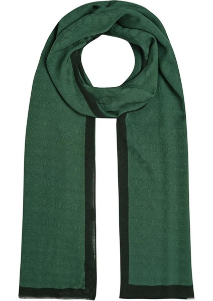 Ipekevi Dört Mevsim Monogram Desen Şal 04356-ÇAM Yeşili fiyatları