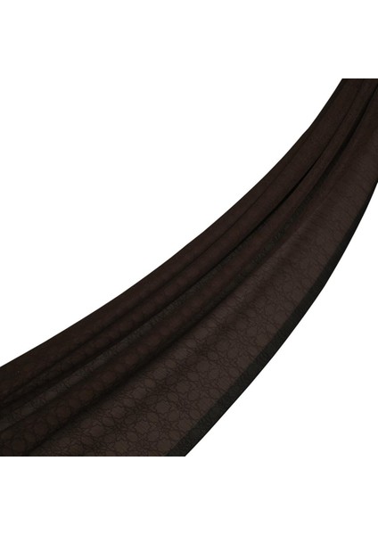 Ipekevi Dört Mevsim Monogram Desen Şal 04356-ACI Kahve