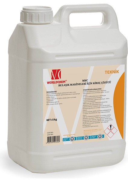 Bulaşık Makineleri Için Kireç Çözücü MKC100 5 kg